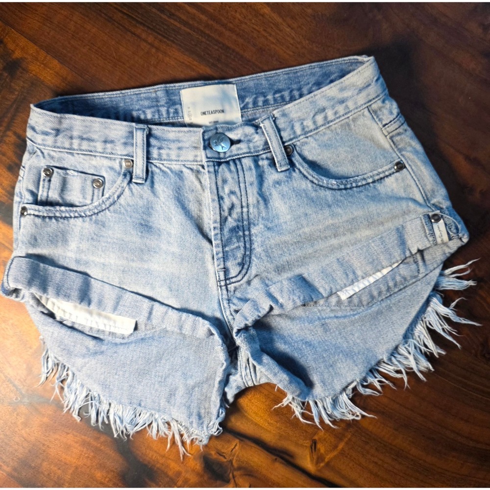 OneTeaspoon Bandits Cut Off  Frayed Hem Premium Boho Festival Indiesleaze